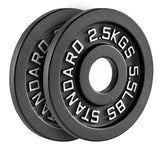 75KG Cast Iron Weight Plates + Olympic Barbell