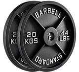 75KG Cast Iron Weight Plates + Olympic Barbell