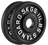 75KG Cast Iron Weight Plates + Olympic Barbell
