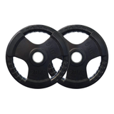 Rubber Coated Tri-Grip Olympic Weight Plates
